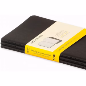 Alternative view of Moleskine Cahiers Journals A6 Kareli Siyah Cep Boy Üçlü Defter Seti