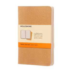 Moleskine Cahiers Journals A6 Çizgili Kraft Cep Boy Üçlü Defter Seti